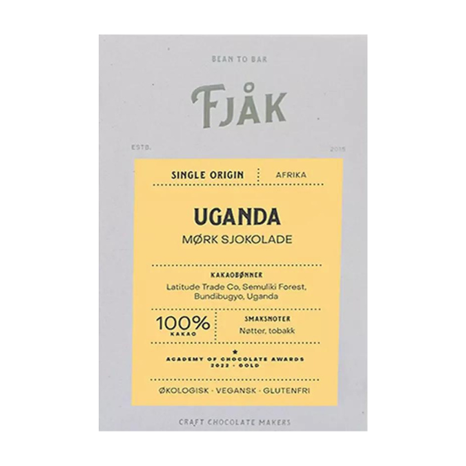 FJAK CHOCOLATE – 100% Dark Uganda (BIO)