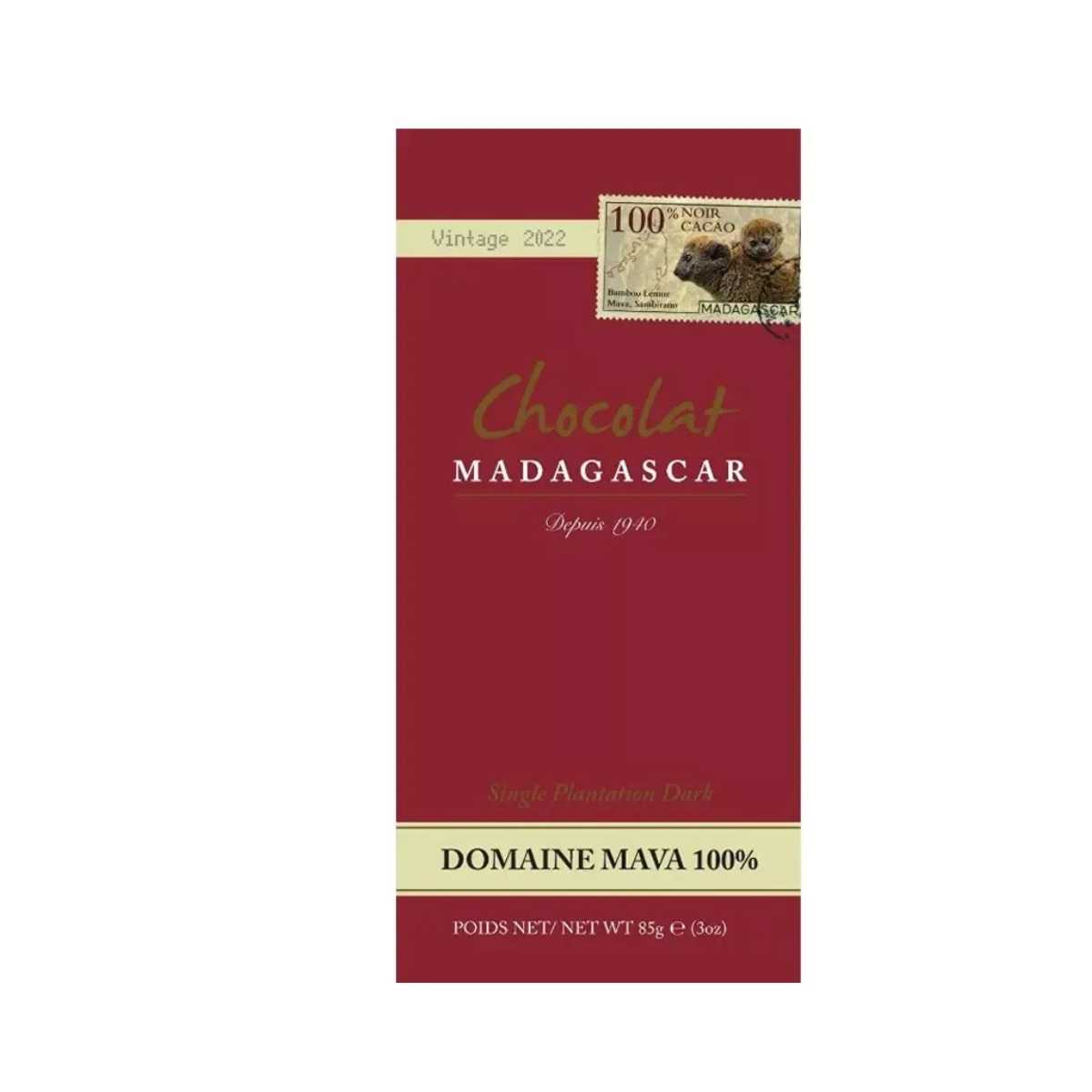 CHOCOLAT MADAGASCAR DOMAINE MAVA 100%